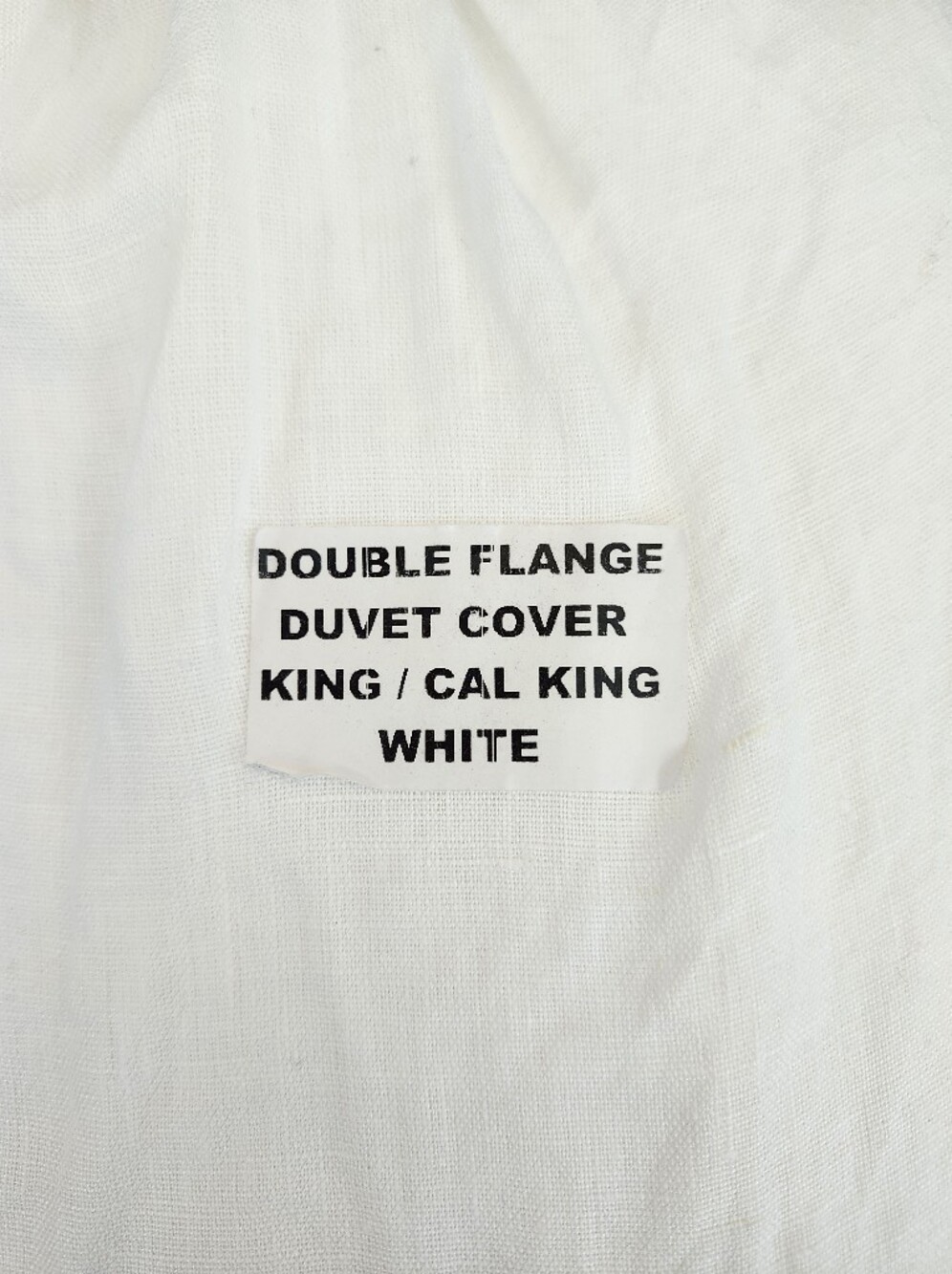 NWT Quince European Linen Double Flange Duvet Cover White King/Cal King - Picture 10 of 10